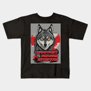 Commitment Requires Sacrifices - Wolf Kids T-Shirt